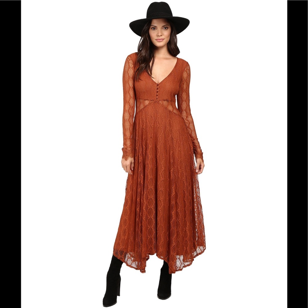 Free people Guinevere Lace Maxi Dress